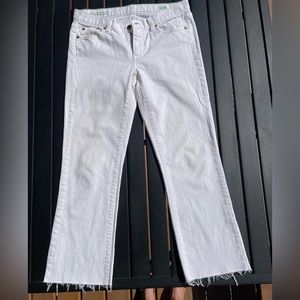 J Crew Boot Cut White Denim